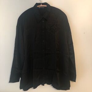 Zara Satin Black Shirt Size-XS🖤
Condition-Excellent
